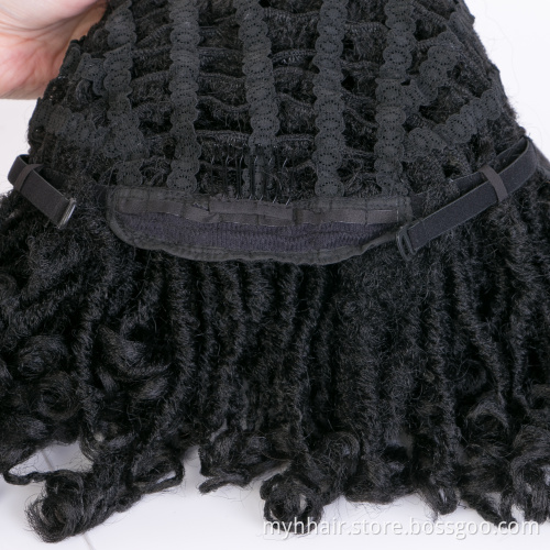 Synthetic Short crochet braid Afro Wig cosplay Ombre color Dreadlock Hair Wig Black afro short kinky curly synthetic wigs
